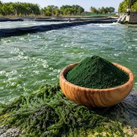 مسحوق سبيرولينا spirulina en poudre